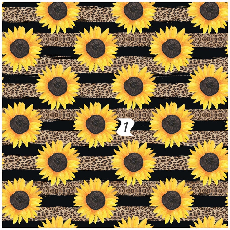 sunflower patterned craft vinyl sheet heat transfer vinyl