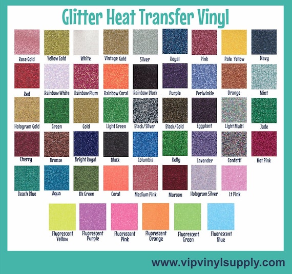 Glitter HTV Heat Transfer Vinyl Iron On Vinyl HTV Heat Press Vinyl