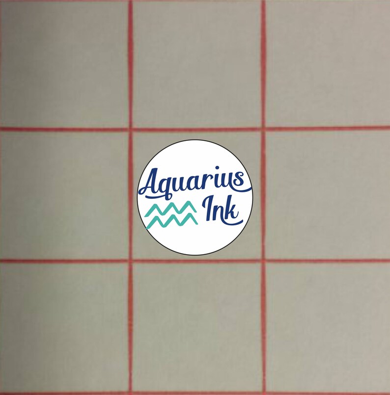 Vinyl Transfer Paper with Grid Medium Tack Application Tape Vinyl Transfer tape Red Grid Vinyl Transfer Paper w Backing 12 by 12 sheets