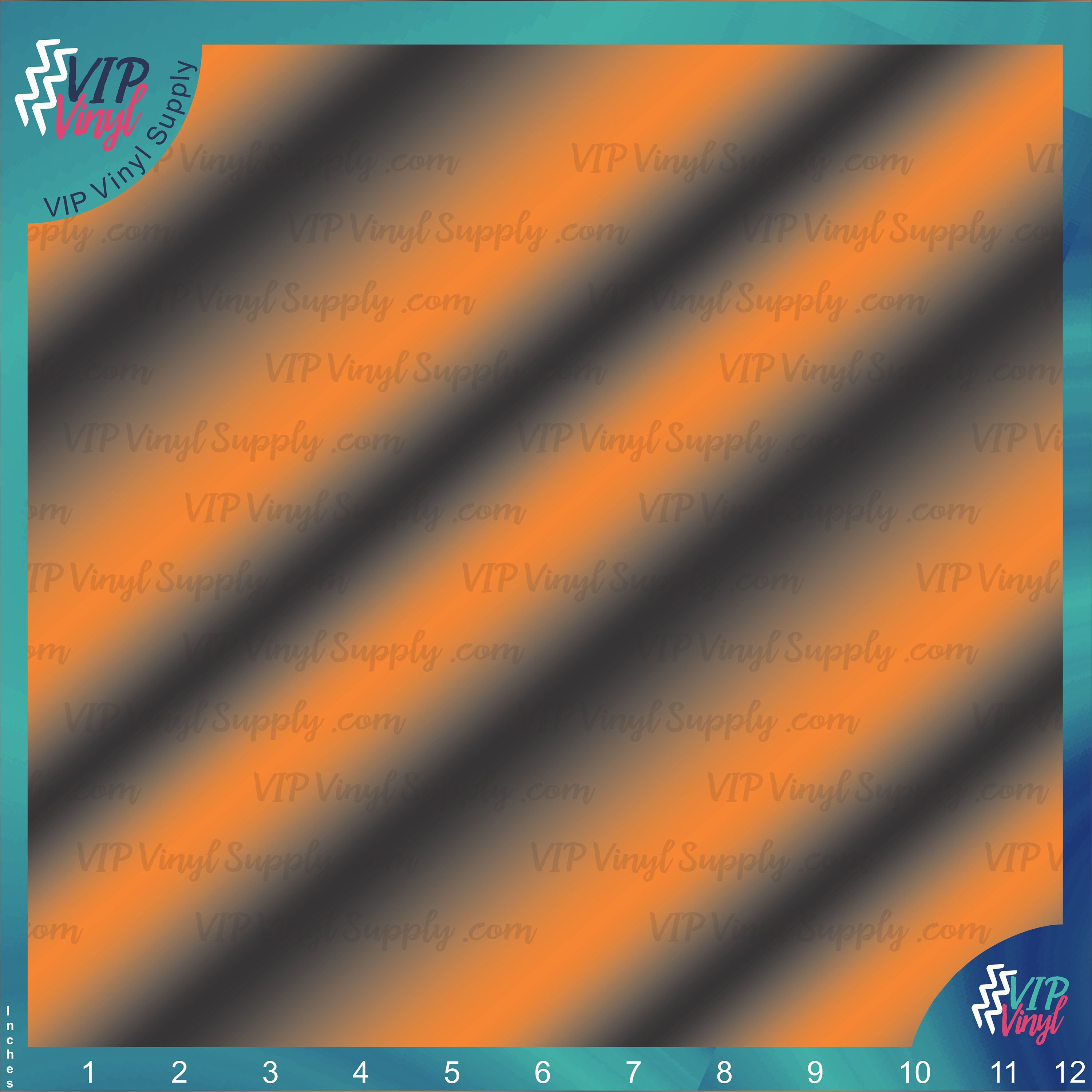 Striped HTV Vinyl Orange Black White Fade Patterns Vinyl Etsy