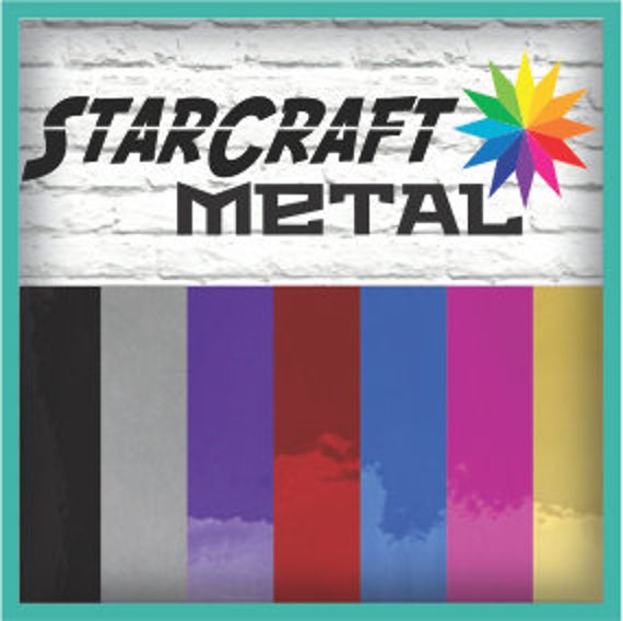 StarCraft Metal - Chrome Royal Blue Adhesive Vinyl 12x12 inch sheets