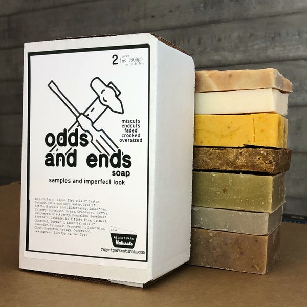 Odds and Ends Soap | huge 2+ lbs | Zero Waste | All Natural Miscut Zero Packaging | Sample Pack