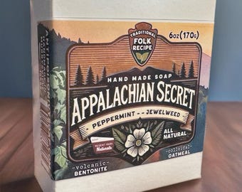 Poison Ivy Soap (Appalachian Secret) – Large 6 oz Jewelweed & Oatmeal Oil-Binding Bar