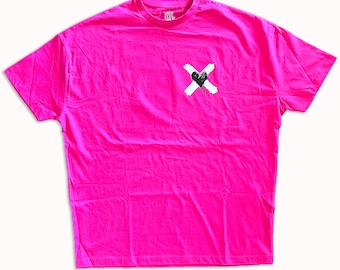 OVERSIZED ***LIMITED EDITION*** Love Over Hate™ Pink Logo T-Shirt