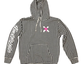 Limited Edition Love Over Hate™ "Tattoo" Hoodie - Houndstooth