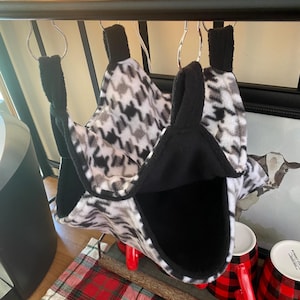 LARGE fleece bunkbed READY to SHIP rat hammock, rat cage accessories, ferret hammock, double hammock, double decker hammock