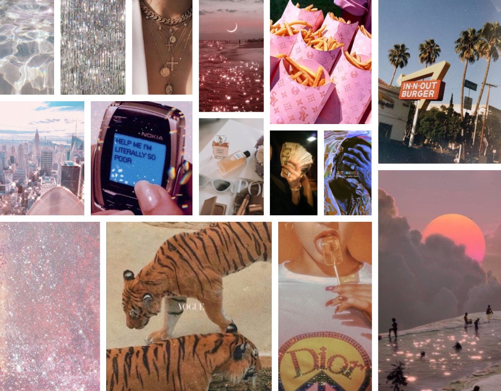 City nights rainbow aesthetic photo wall collage kit 100 Etsy