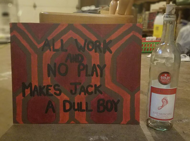 Painting: All Work and No Play Makes Jack a Dull Boy | Etsy