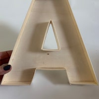 Fillable Letters Fillable Letters 18mm Mdf / Wooden Letters / Nursery Letters / Hollow ...