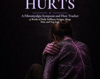 Fibromyalgia Symptom Tracker Printable, 13 Week Fibro Flare Journal, Fatigue Sleep Pain and Fog Log, Fillable PDF Download