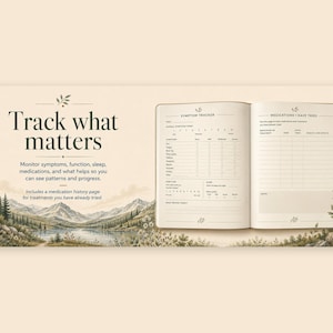 Chronic Pain Management Workbook, Symptom Tracker, Flare Kit (Fillable Digital Download) image 8
