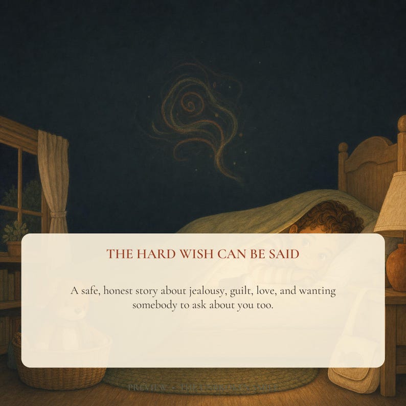 Sibling Chronic Illness Children's Book, Fillable Digital Story for Ages 4-10 image 3