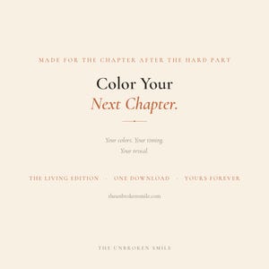 Color Your Next Chapter Living Edition | Interactive Adult Coloring Book | Digital Download | Midlife Reflection | Browser No App image 6