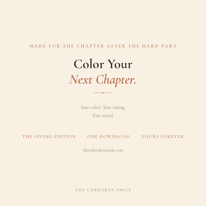 Color Your Next Chapter Living Edition | Interactive Adult Coloring Book | Digital Download | Midlife Reflection | Browser No App image 6
