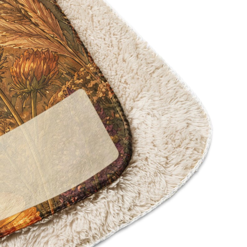Golden Season Botanical Blanket, Midlife Gift for Women, New Chapter Throw image 9