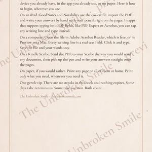 Journal numérique « Après », journal guidé de 60 jours au format PDF pour les femmes, journal de deuil à remplir, la vie après avoir été aidante, GoodNotes Kindle Scribe image 10