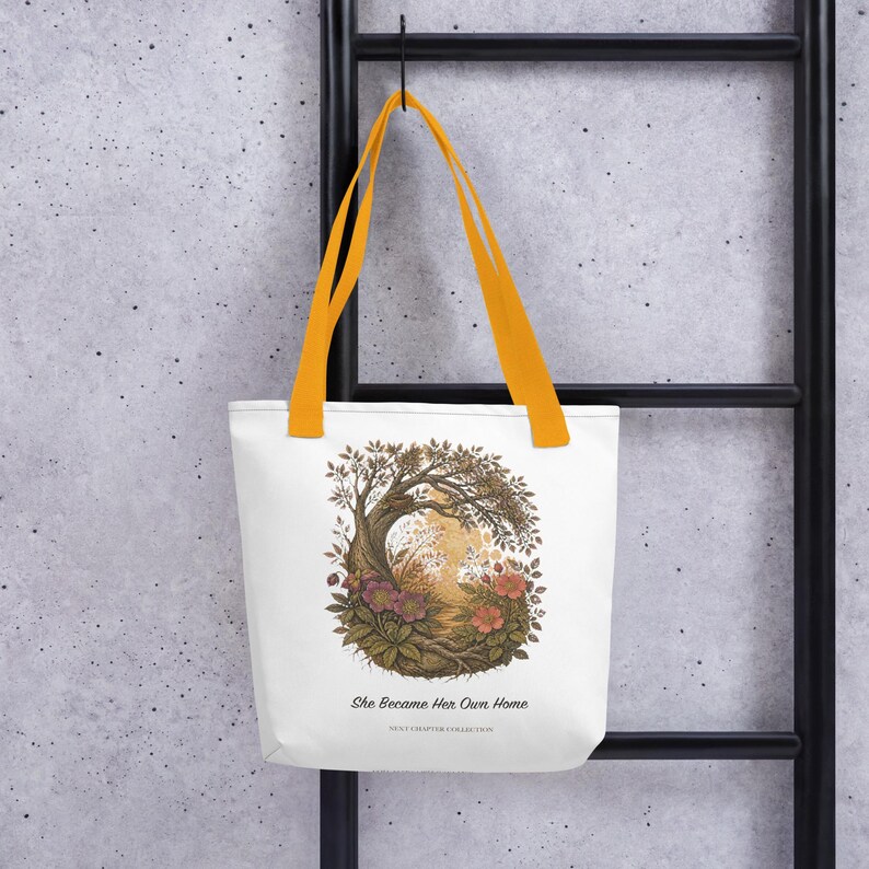 Next Chapter Collection - She Became Her Own Home Tote bag
