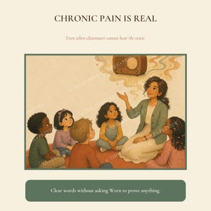 Mrs. Hendee explains that chronic pain is real even when other people cannot see it.
