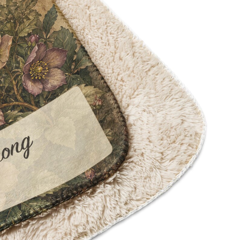 Tender Is Its Own Kind of Strong Caregiver Blanket, Floral Throw, Appreciation Gift