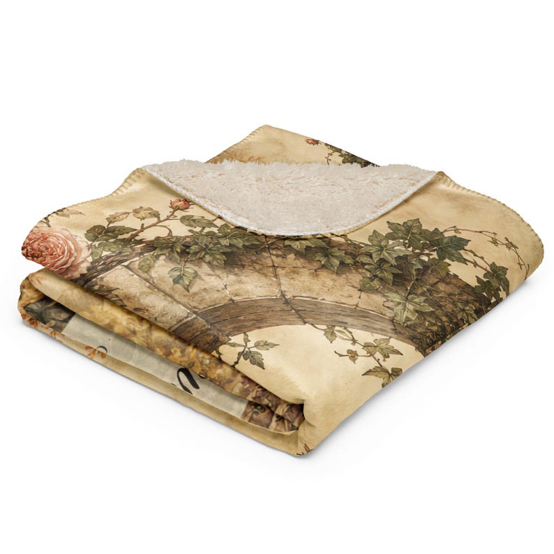 Tender Is Its Own Kind of Strong Caregiver Blanket, Floral Throw, Appreciation Gift