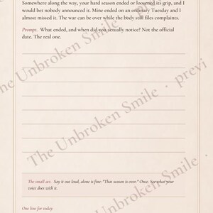 Journal numérique « Après », journal guidé de 60 jours au format PDF pour les femmes, journal de deuil à remplir, la vie après avoir été aidante, GoodNotes Kindle Scribe image 8
