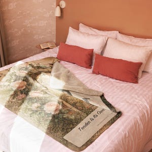 Tender Is Its Own Kind of Strong Caregiver Blanket, Floral Throw, Appreciation Gift