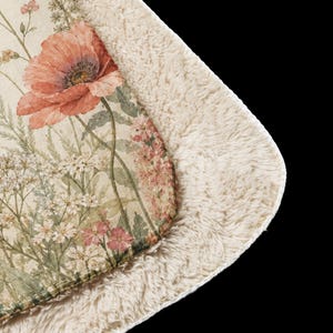 New Chapter Blanket, Empty Nester Gift for Women, 50×60 Floral Sherpa Throw zdjęcie 9