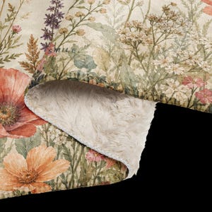 New Chapter Blanket, Empty Nester Gift for Women, 50×60 Floral Sherpa Throw zdjęcie 8