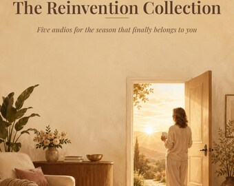 Tomt bo-present till mamma, 5 guidade meditationer för kvinnor över 40, ljuduppmuntran för medelåldern, nytt kapitel i självvård, digital nedladdning i MP3-format