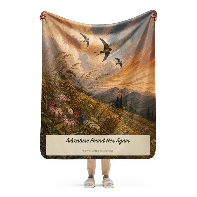 Next Chapter Collection - Adventure Found Her Again Sherpa Blanket