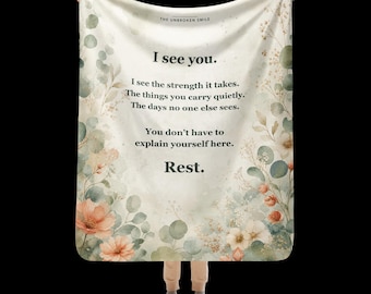 Flare Day Comfort Blanket, Chronic Illness Gift, 50×60 Sherpa Throw