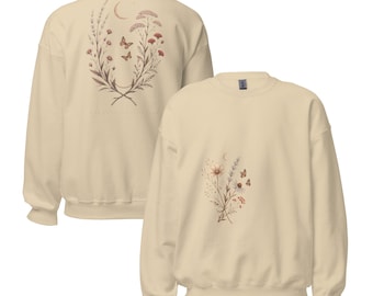 Walking Beside You Sweatshirt, Encouragement Gift for Friend, Caregiver Botanical Support Crewneck