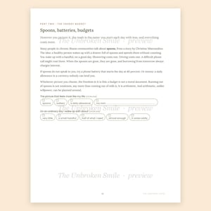 Chronic Pain Management Workbook, Symptom Tracker, Flare Kit (Fillable Digital Download) image 3