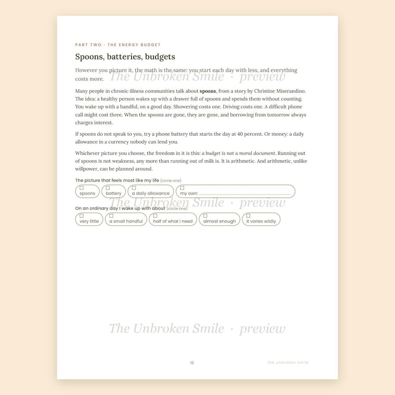 Chronic Pain Management Workbook, Symptom Tracker, Flare Kit (Fillable Digital Download) image 3
