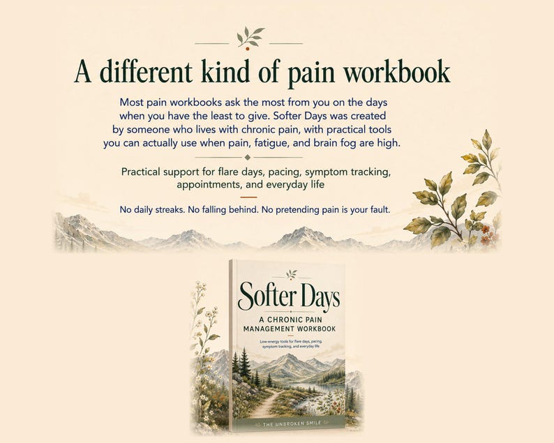 Chronic Pain Management Workbook, Symptom Tracker, Flare Kit (Fillable Digital Download) image 7