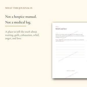 Hospice Caregiver Journal, Fillable 60-Day Anticipatory Grief and End of Life PDF image 6