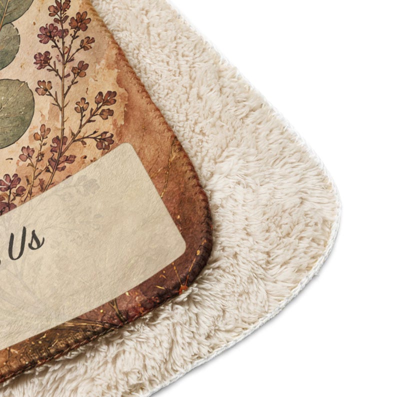 We Carry the Light Between Us Caregiver Blanket, Botanical Throw, Support Gift