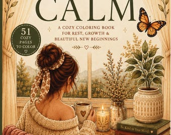 Livro de Colorir para Relaxar | Botânica Aconchegante e Páginas para uma Vida Tranquila (Download Digital)