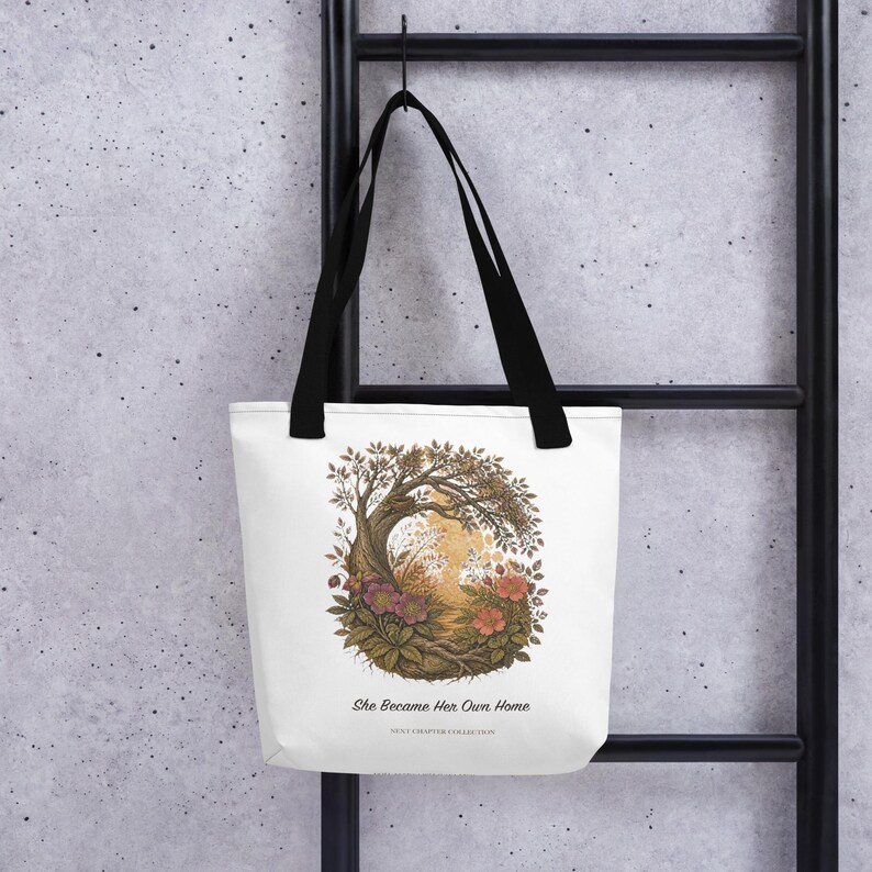 Next Chapter Collection - She Became Her Own Home Tote bag
