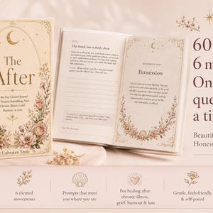 Journal numérique « Après », journal guidé de 60 jours au format PDF pour les femmes, journal de deuil à remplir, la vie après avoir été aidante, GoodNotes Kindle Scribe image 7