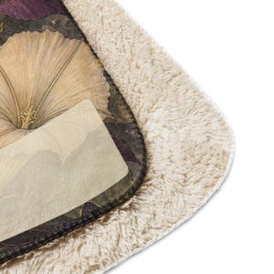 Some Love Stays Awake Caregiver Blanket, Moonlit Floral Throw, Comfort Gift for Her