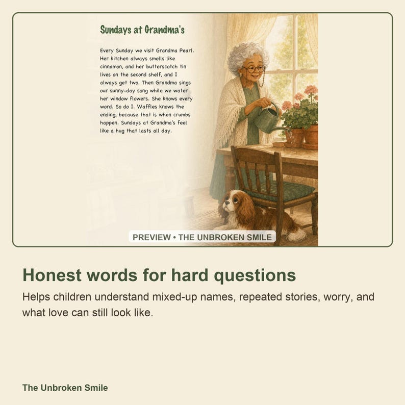 Watermarked Questions Kids Ask page about Alzheimer's and dementia
