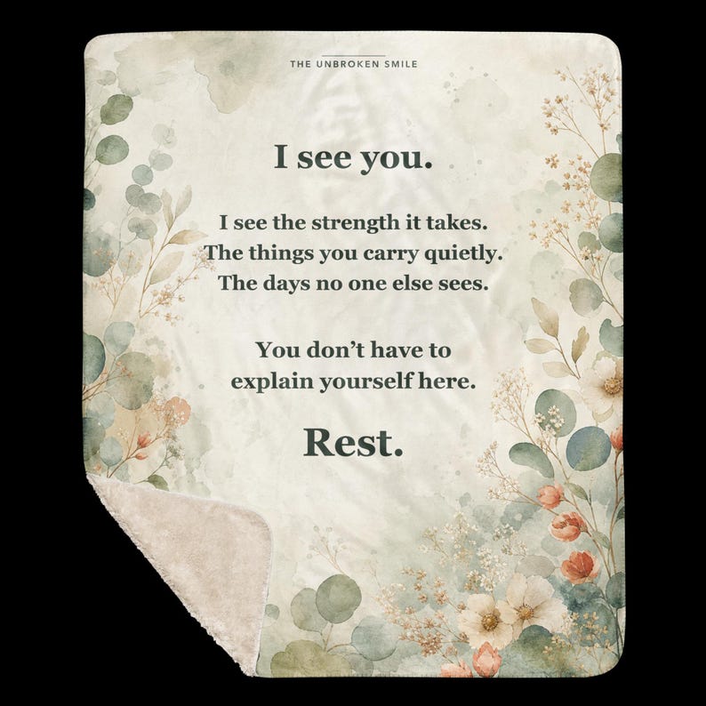 Flare Day Comfort Blanket, Chronic Illness Gift, 50×60 Sherpa Throw image 8
