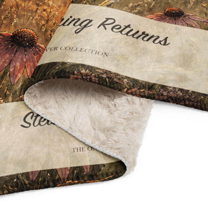 Steady as the Morning Returns Caregiver Blanket, Wildflower Throw, Gift for Her