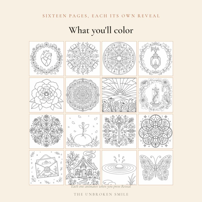 Color Your Next Chapter Living Edition | Interactive Adult Coloring Book | Digital Download | Midlife Reflection | Browser No App image 10