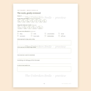 Chronic Pain Management Workbook, Symptom Tracker, Flare Kit (Fillable Digital Download) image 5