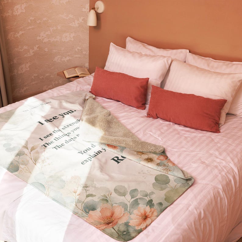 Flare Day Comfort Blanket, Chronic Illness Gift, 50×60 Sherpa Throw image 7