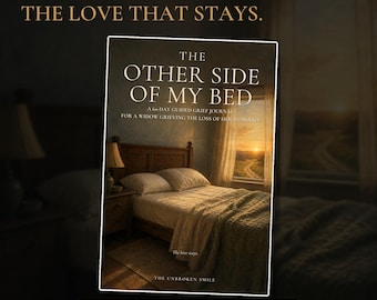 Fillable Widow Grief Journal PDF, The Other Side of My Bed, 60 Day Loss of Husband Companion, Type and Save Digital Download