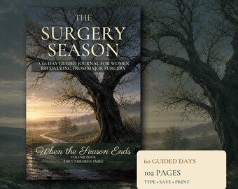 Surgery Recovery Journal for Women, Fillable Post-Op PDF, Major Surgery Gift