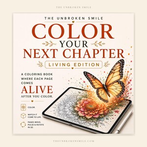 Color Your Next Chapter Living Edition | Interactive Adult Coloring Book | Digital Download | Midlife Reflection | Browser No App image 11